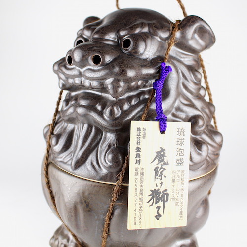 魔除け獅子 30度,720ml シーサーの壺で贈り物にオススメ! / 多良川
