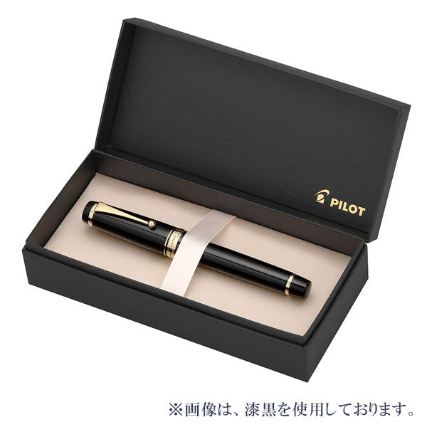 CUSTOM URUSHI《カスタム ウルシ》[紺青] 万年筆 18K 30号 エボナイト