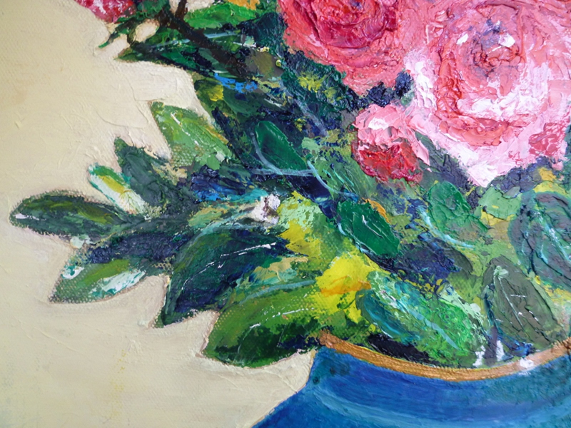 油彩画「葉相」