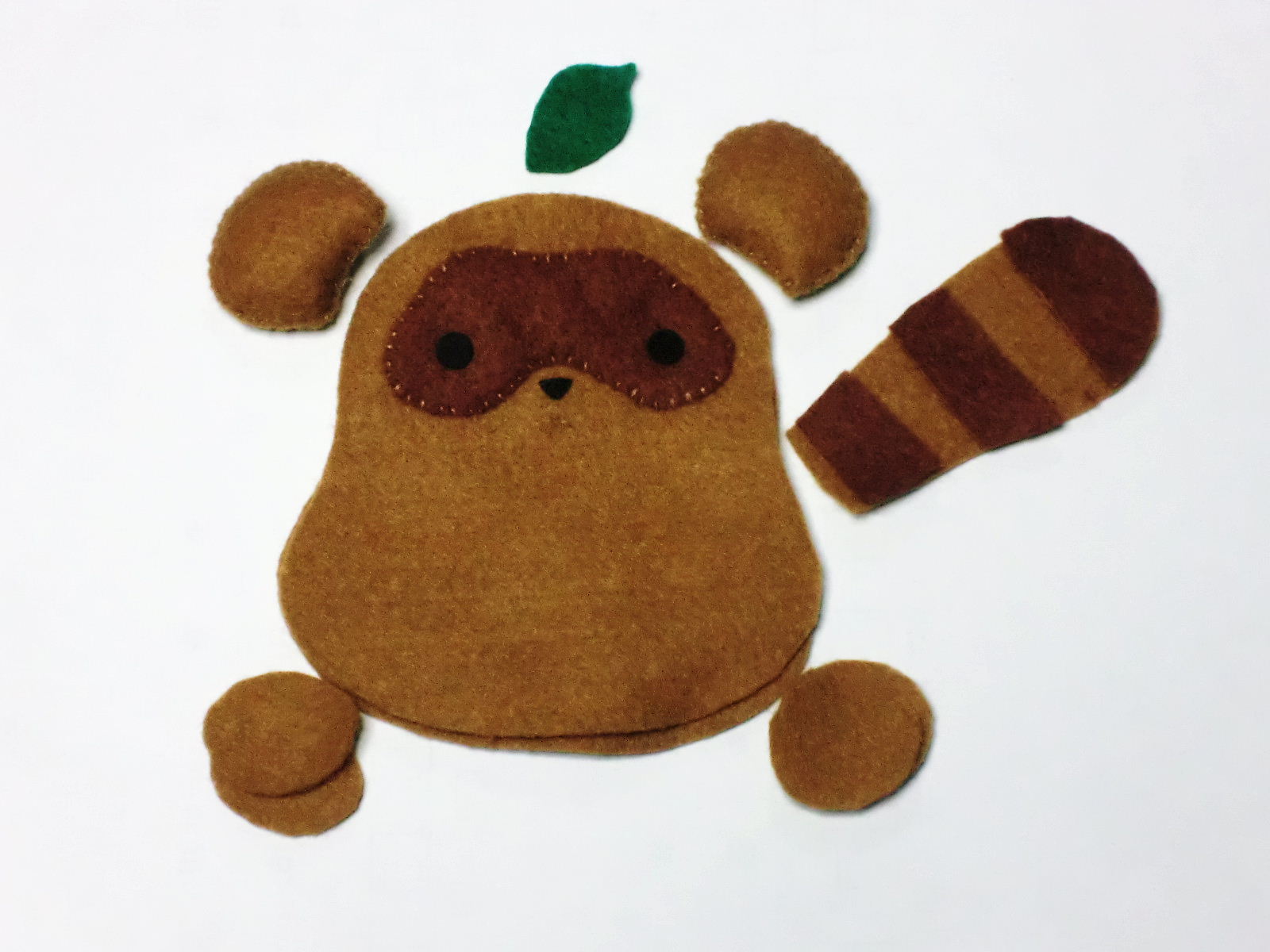 フェルトで渡狸の作り方 手順｜2｜ぬいぐるみ｜ぬいぐるみ・人形