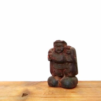 内野隆文 だるま姫 オブジェ 立体作品 ヴィンテージ達磨・枡 現代