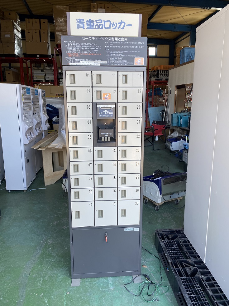 貴重品ロッカー 暗証番号式 3列10段27人用 キーレス