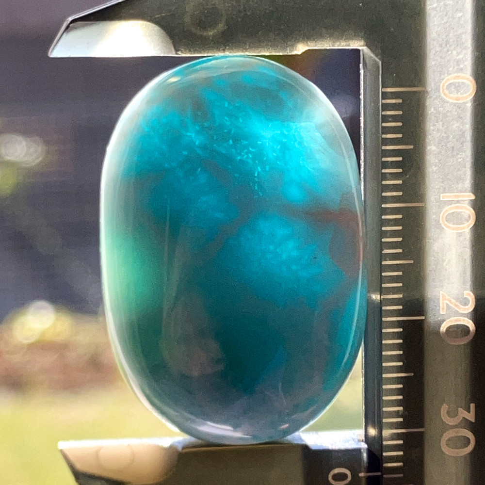 ラリマー[576] 34x23mm 85Cts ルース / 天然石ルース | Attic Natura