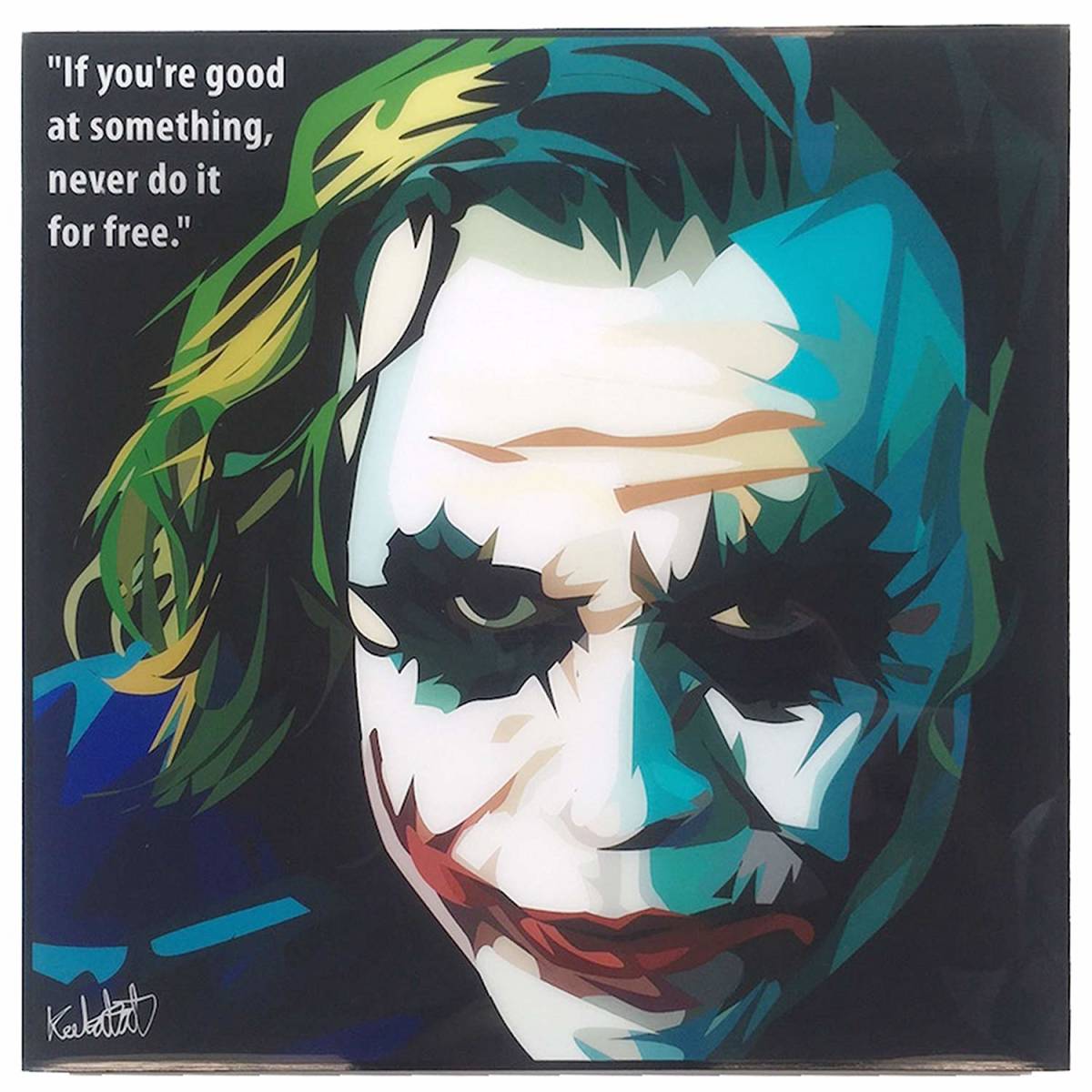 映画 ジョーカー ダークナイト バー 木枠付きの完成品 ポスター