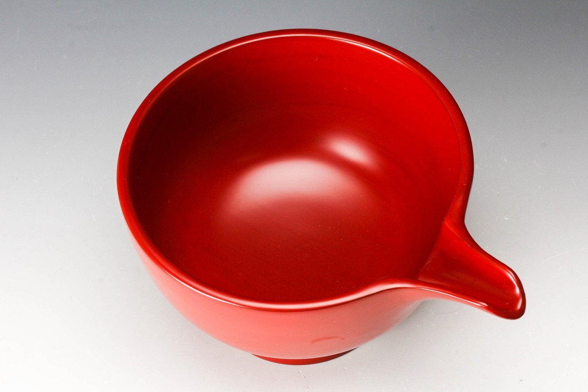 浄法寺漆器｜片口｜朱｜4.5寸｜岩舘正二｜初代 片口 酒