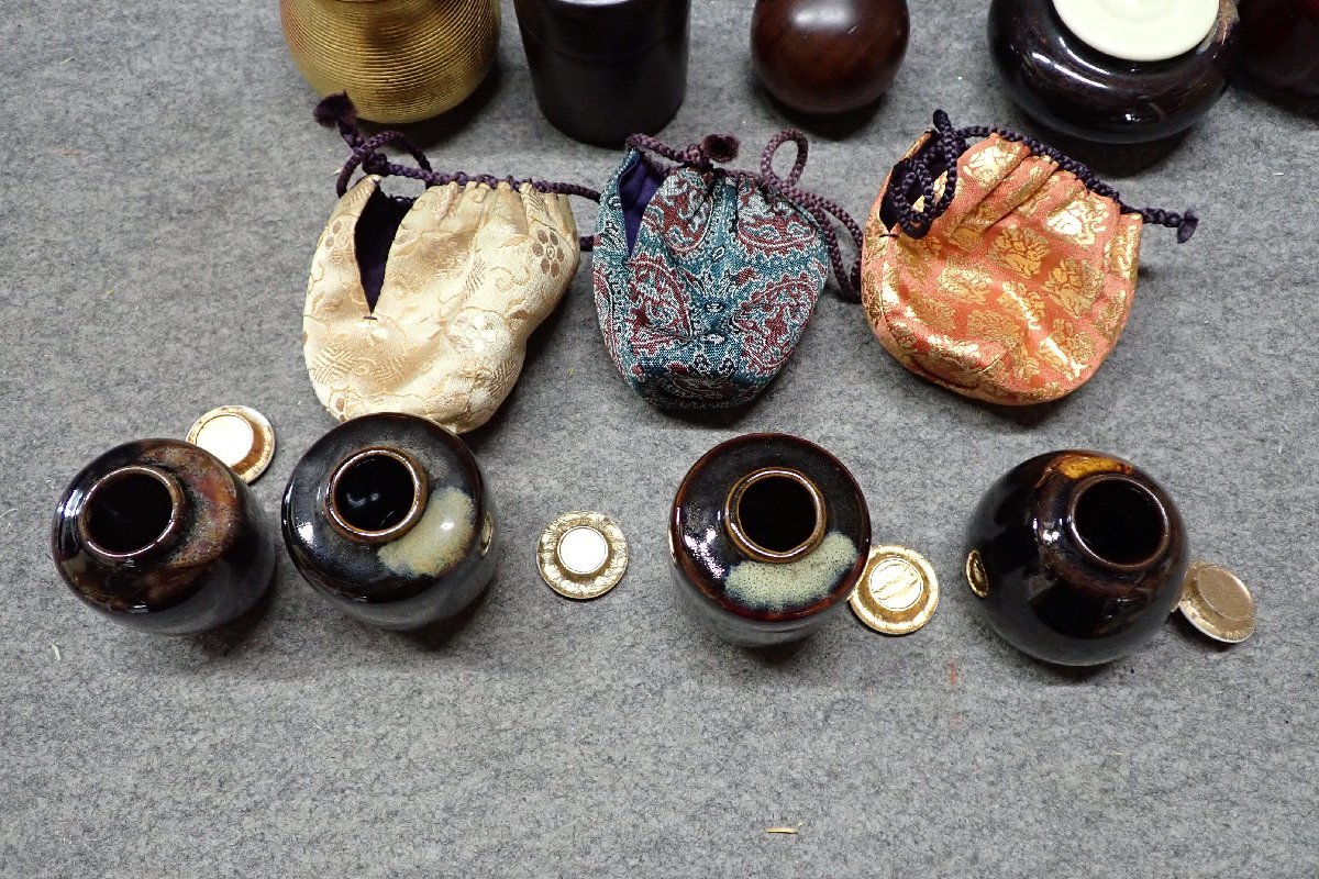 ☆082346 茶道具 茶入 仕覆 棗 大量 まとめて ☆