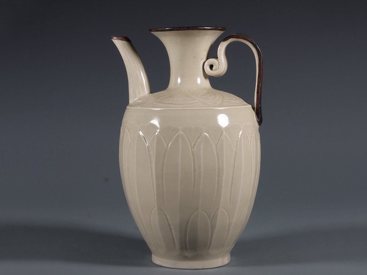 大成古美術 定窯執壺 検 宋代 染付 陶磁器 唐物 中国美術