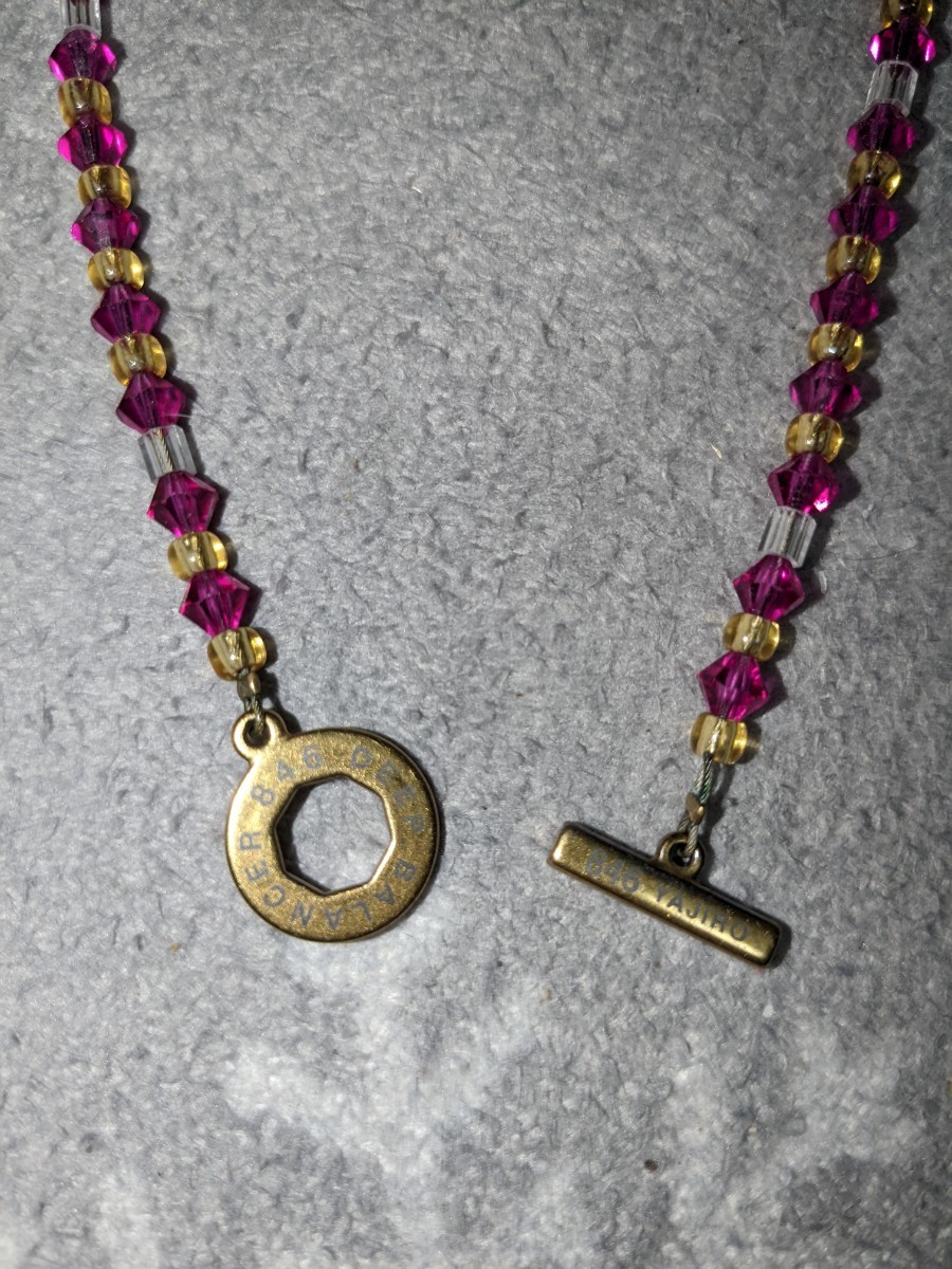 846 ネックレス ピンク 50cm 0 ネックレス ピンク50cm CRYSTAL SERIES