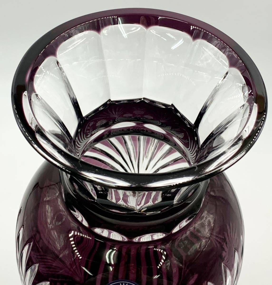 未使用に近いELBE Crystal (エルベクリスタル)花瓶フラワーベース 未