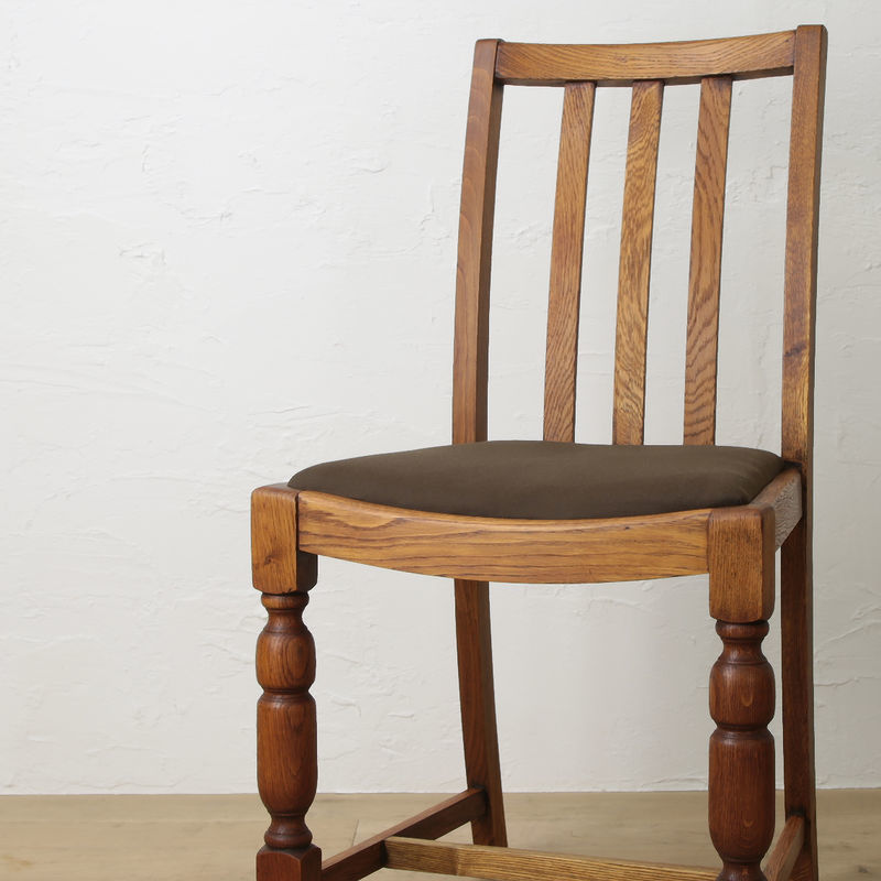 イギリス アンティーク 家具 ダイニング チェア 1930年頃 オーク材開