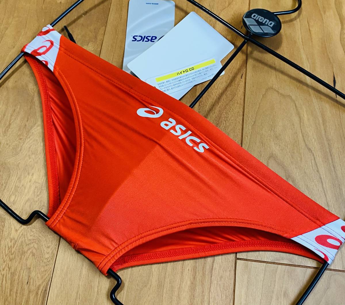 asics 旧ロゴ ハイドロCD 競パン Sサイズ オレンジ アシックス Yahoo