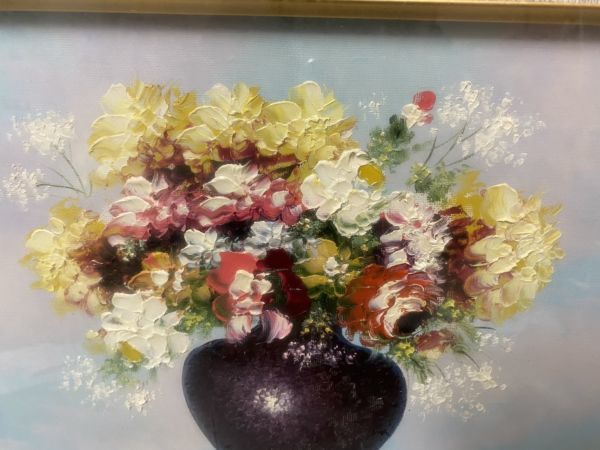 田浦 信勝 絵画 肉筆油絵 静物画 M12 バイオリン テーブルクロス 田浦