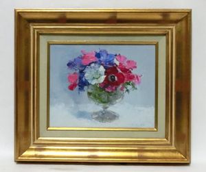 油彩 福田俊三 「アネモネ F3」 油彩 福田俊三 「アネモネ F3」 - メルカリ