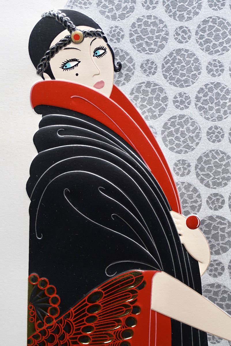 エルテ「エメラルドの瞳」シルクスクリーン直筆サイン・エディション有り