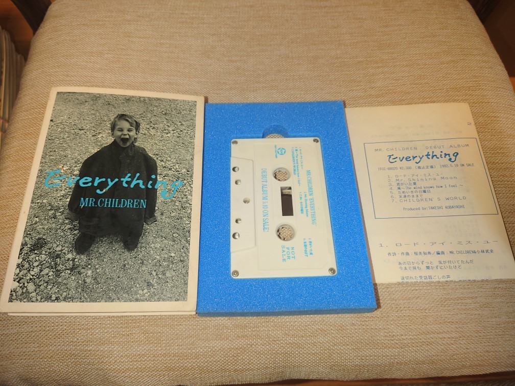 Mr.Children デビューアルバム Everythingプロモーション用カセット