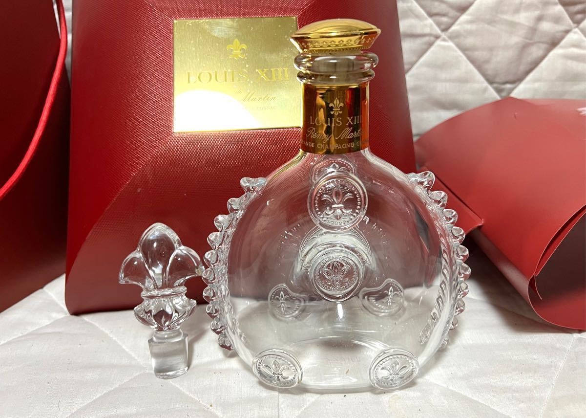 レミーマルタン ルイ13世 箱付き空き瓶 バカラクリスタルボトル 楽天