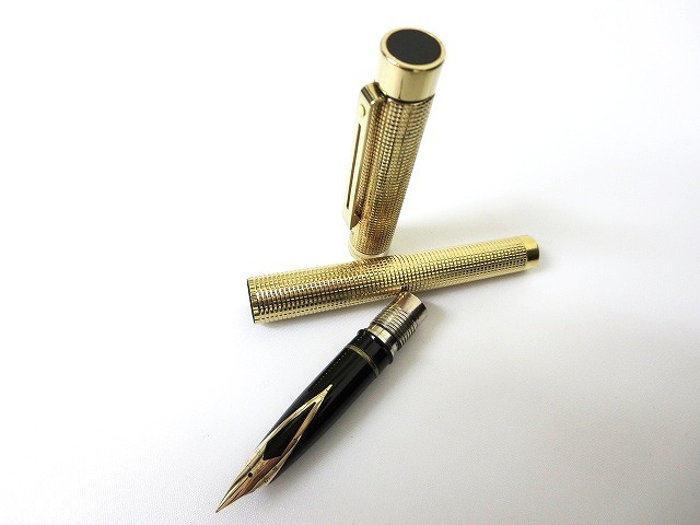 シェーファー SHEAFFER GOLD ELECTROPLATED 万年筆 ゴールド ペン先14K