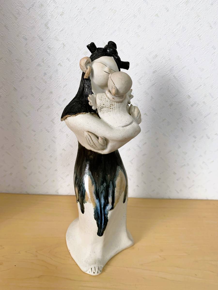 砥部焼 清月 山水葛屋彫 洞窟彫 花瓶 工芸品 砥部焼 清月 山水葛屋彫