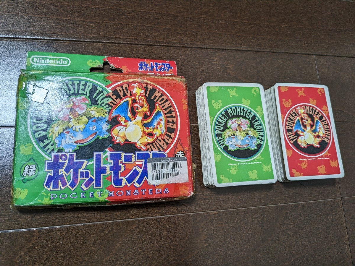 初代 ポケットモンスター トランプ 緑 赤 54枚×2 初代