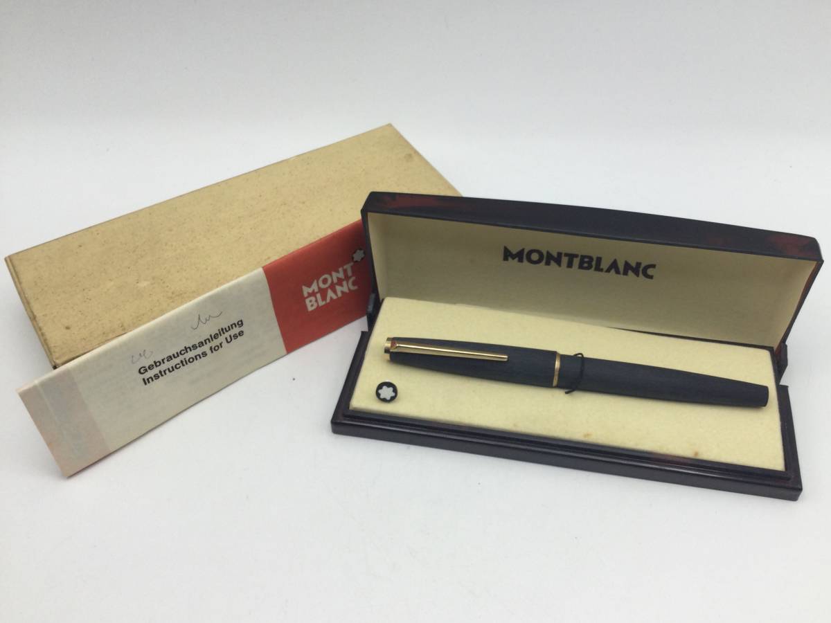 モンブラン マイスターシュテュック 144 万年筆 F 細字 ブラック 全金