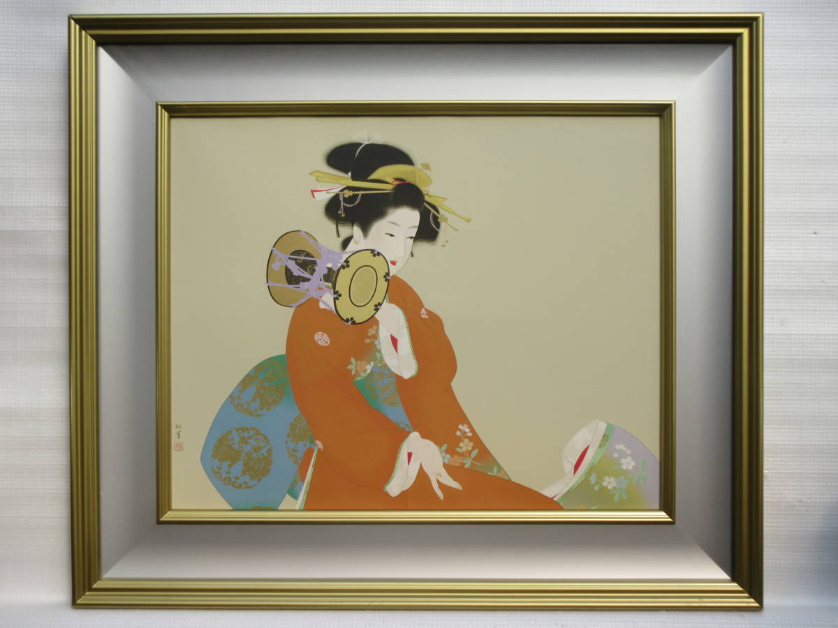 HC版/上村松園 シルクスクリーン『鼓の音』/限定380部・HC /文化勲章