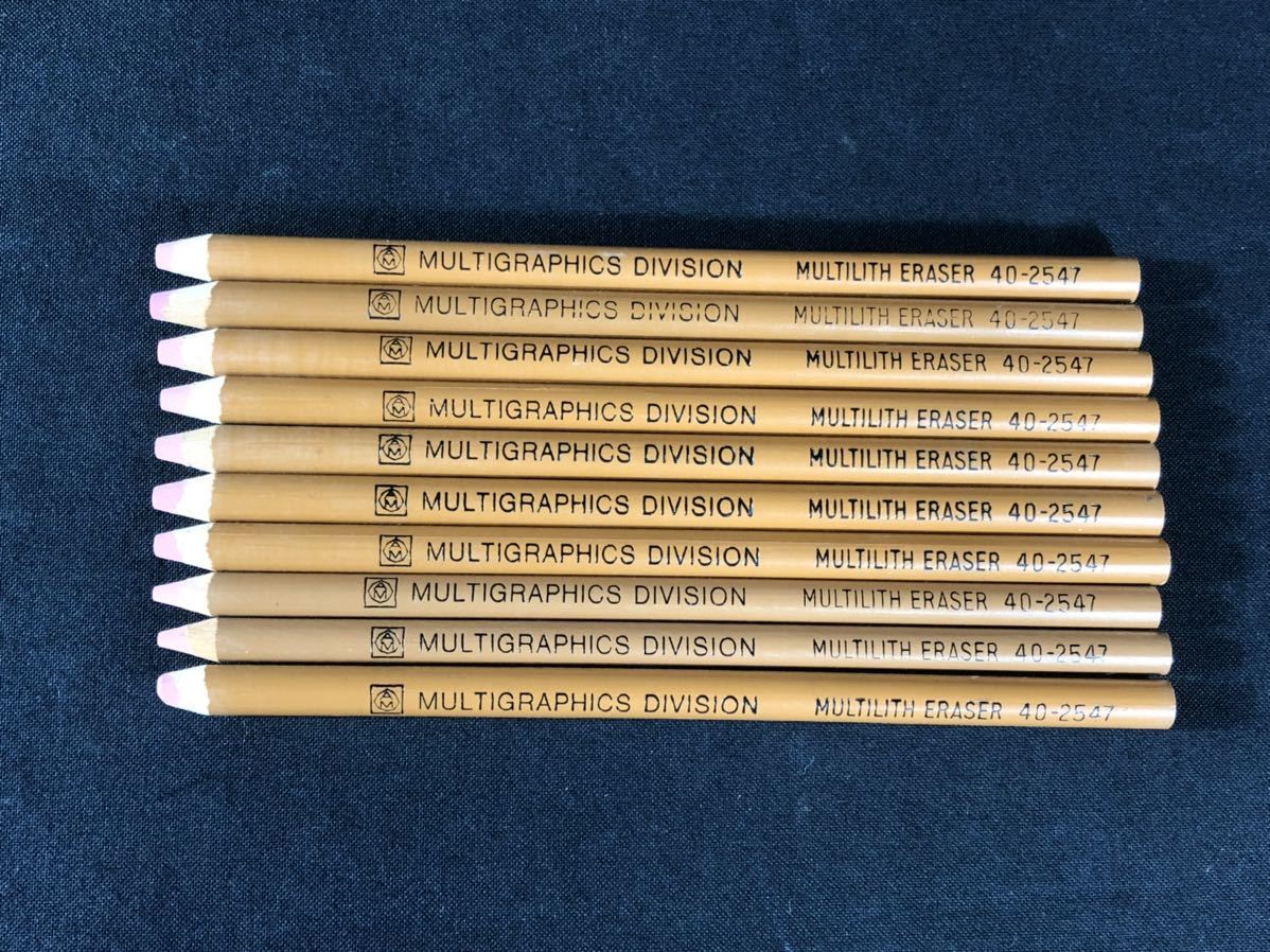 12 Vintage Multilith Eraser Stick No. 40-2547 Addressograph