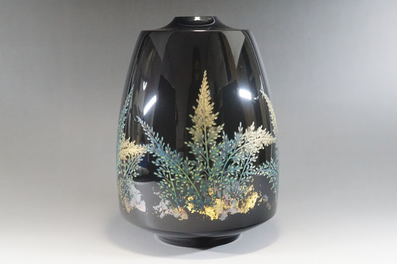 輪島塗 花器 小森克己作