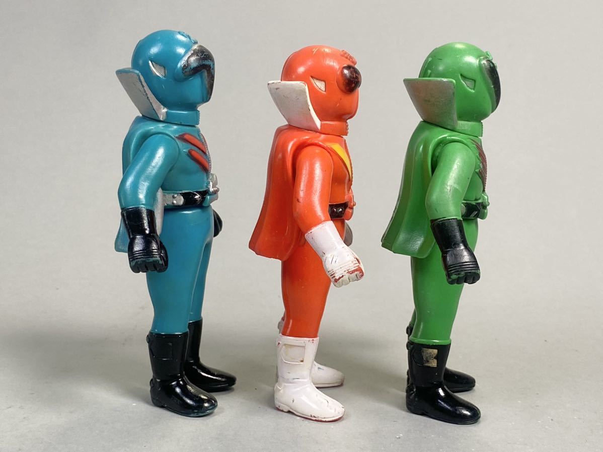 ポピー製 ゴレンジャー ソフビ 3体【当時物】
