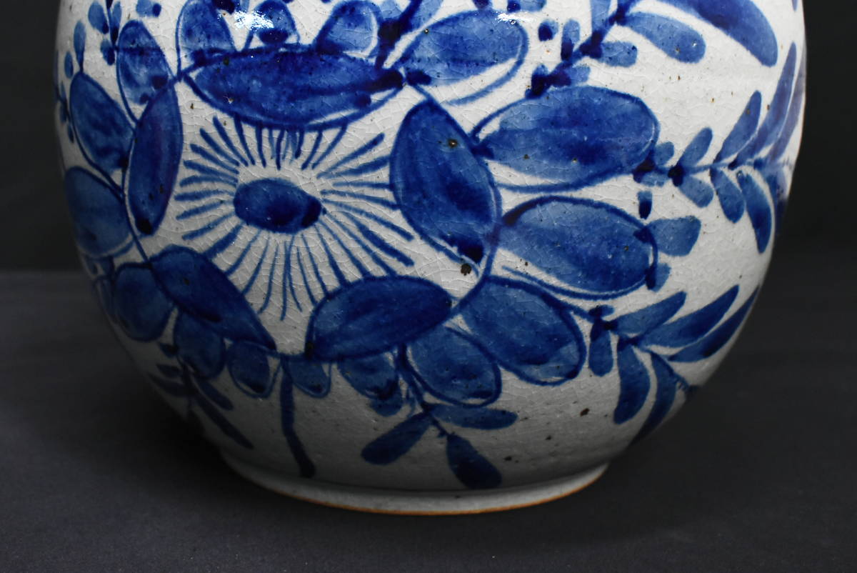 信楽焼 花入れ 花瓶 花鳥図 九谷玉竜 ギャラリー一番館 UUW217-3_信楽焼/