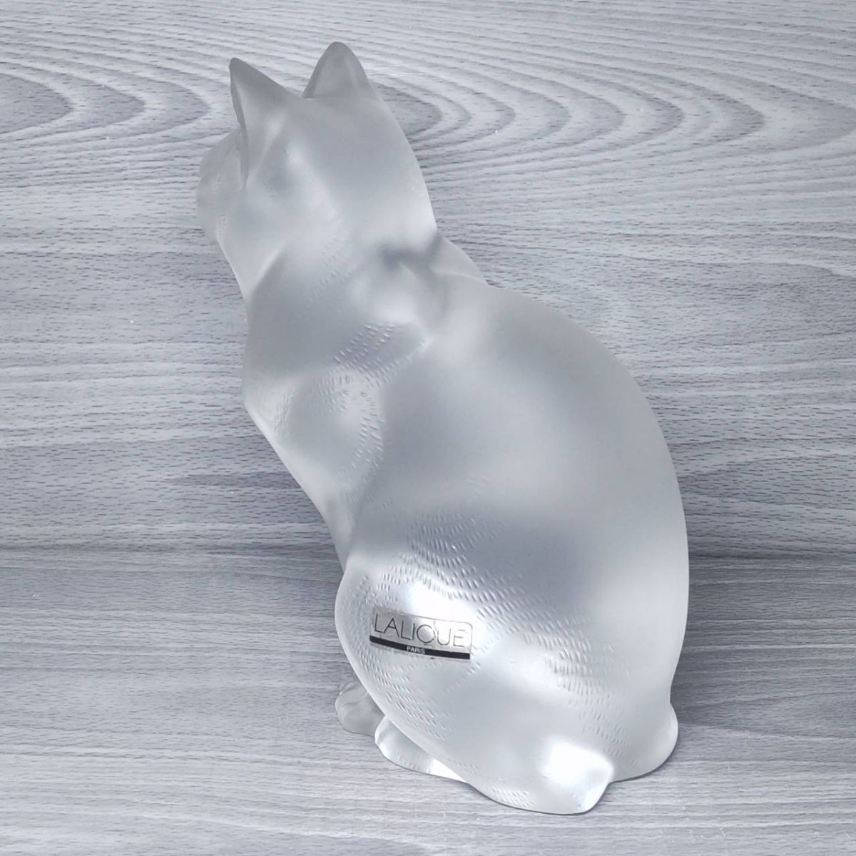 LALIQUE 猫のクリスタル彫刻 LALIQUE 猫のクリスタル彫刻 LALIQUE 猫の