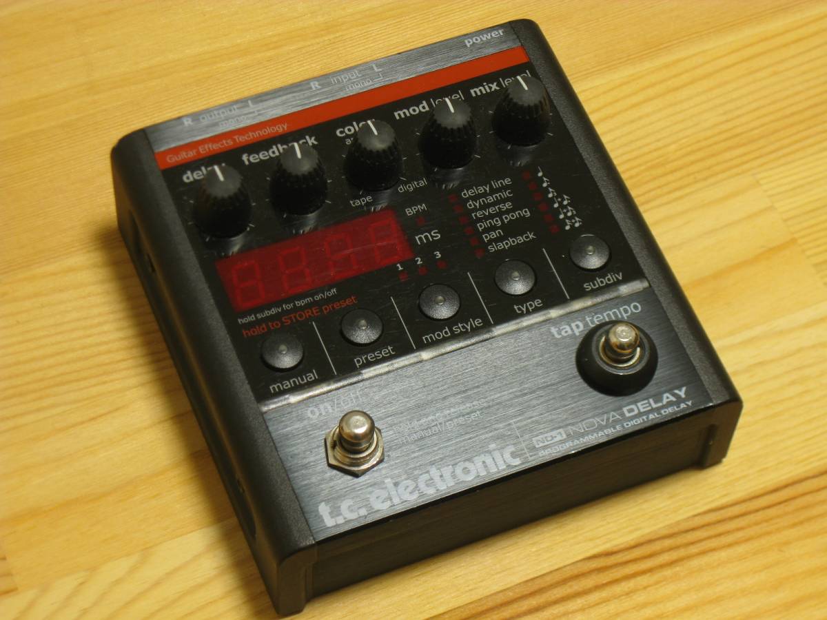 ジャンク[中古] tc electronic ND-1 Nova Delay 6種のディレイを搭載