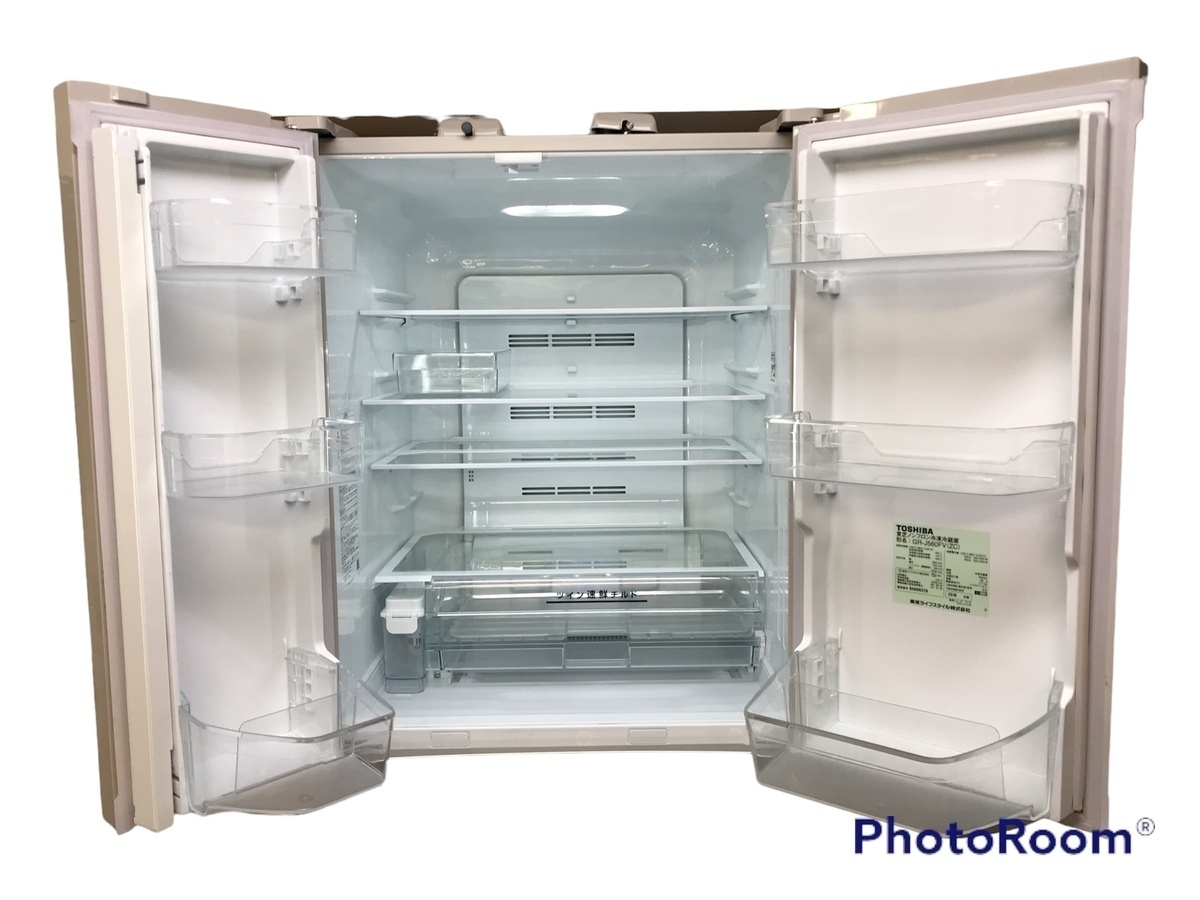 東芝 6ﾄﾞｱ冷蔵庫 GR-J560FV 2016年製