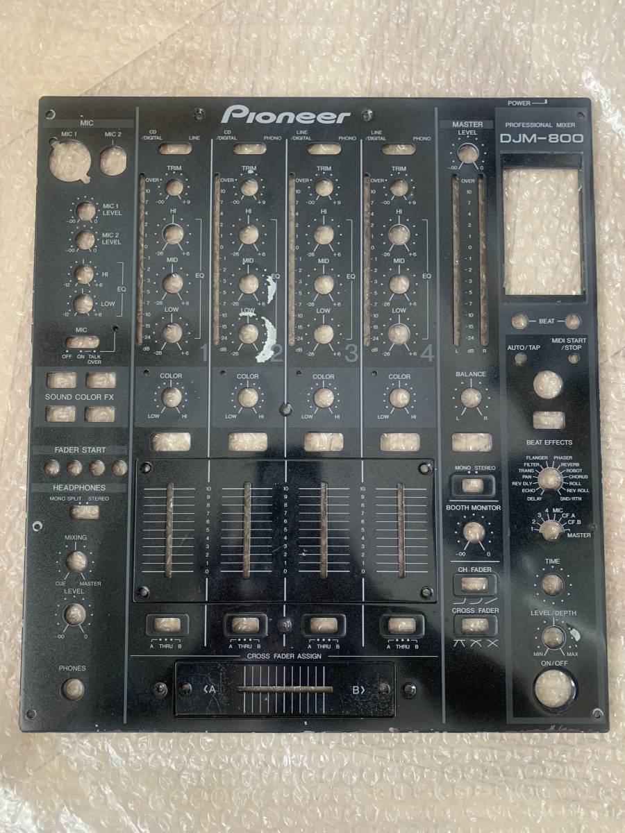 交換用Pioneer PIONEER DJM800 フロントパネル DJミキサー パイオニア