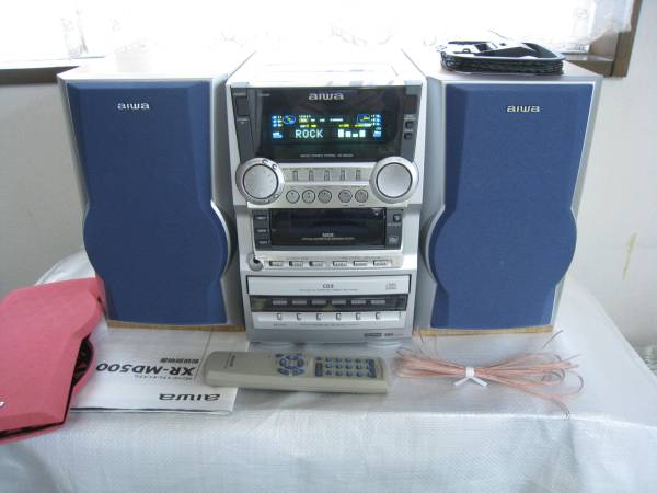 aiwa ミニコンポ XR-MD500 スピーカーのみ aiwa ミニコンポ XR-MD500