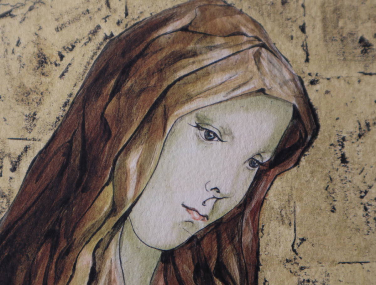 藤田嗣治 エスタンプリトグラフ「マドンナ」 100部限定