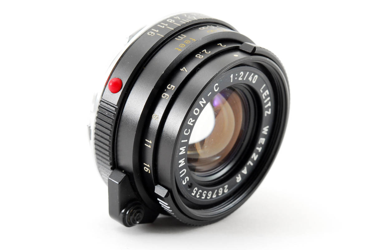 関東カメラサービスOH済票付 LEICA Summicron-C 40mm f2 関東カメラ