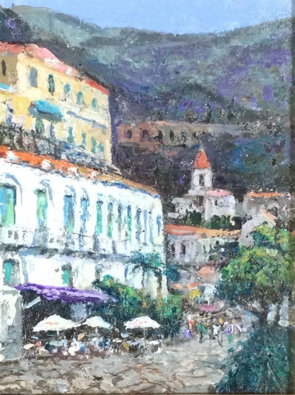 現代洋画家 吉本哲 風景画 実生会創立委員 元大調和運委 文化大臣賞