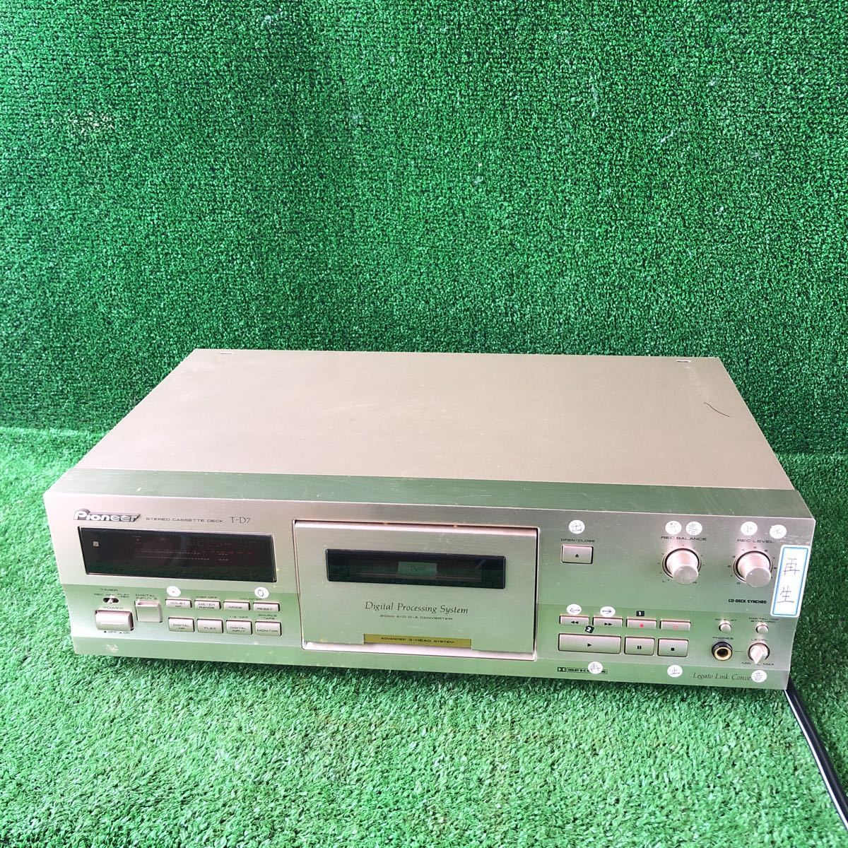 Pioneer T-D7 3ヘッドシングルカセットデッキ 動作品 リモコン Pioneer