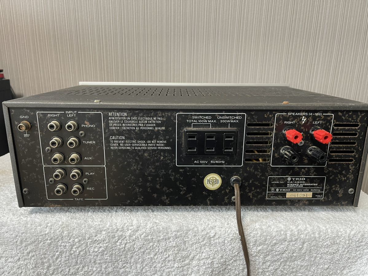 TRIO KA-5100 & KA-4500プリメインアンプ TRIO KA-5100 プリメイン