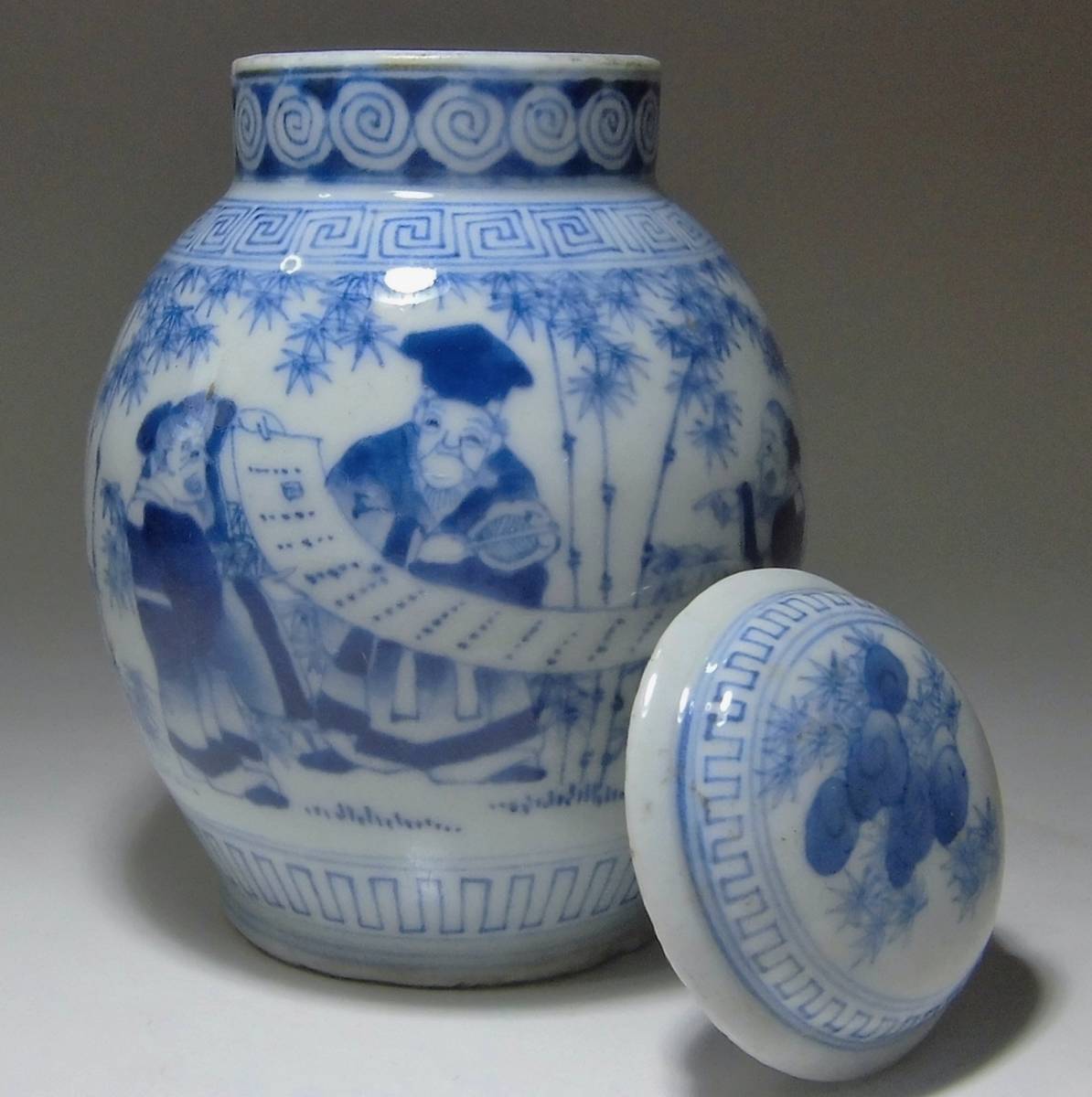 染付 中国 古美術 古玩 葉茶壺です 染付 中国 古美術 古玩 葉茶壺です