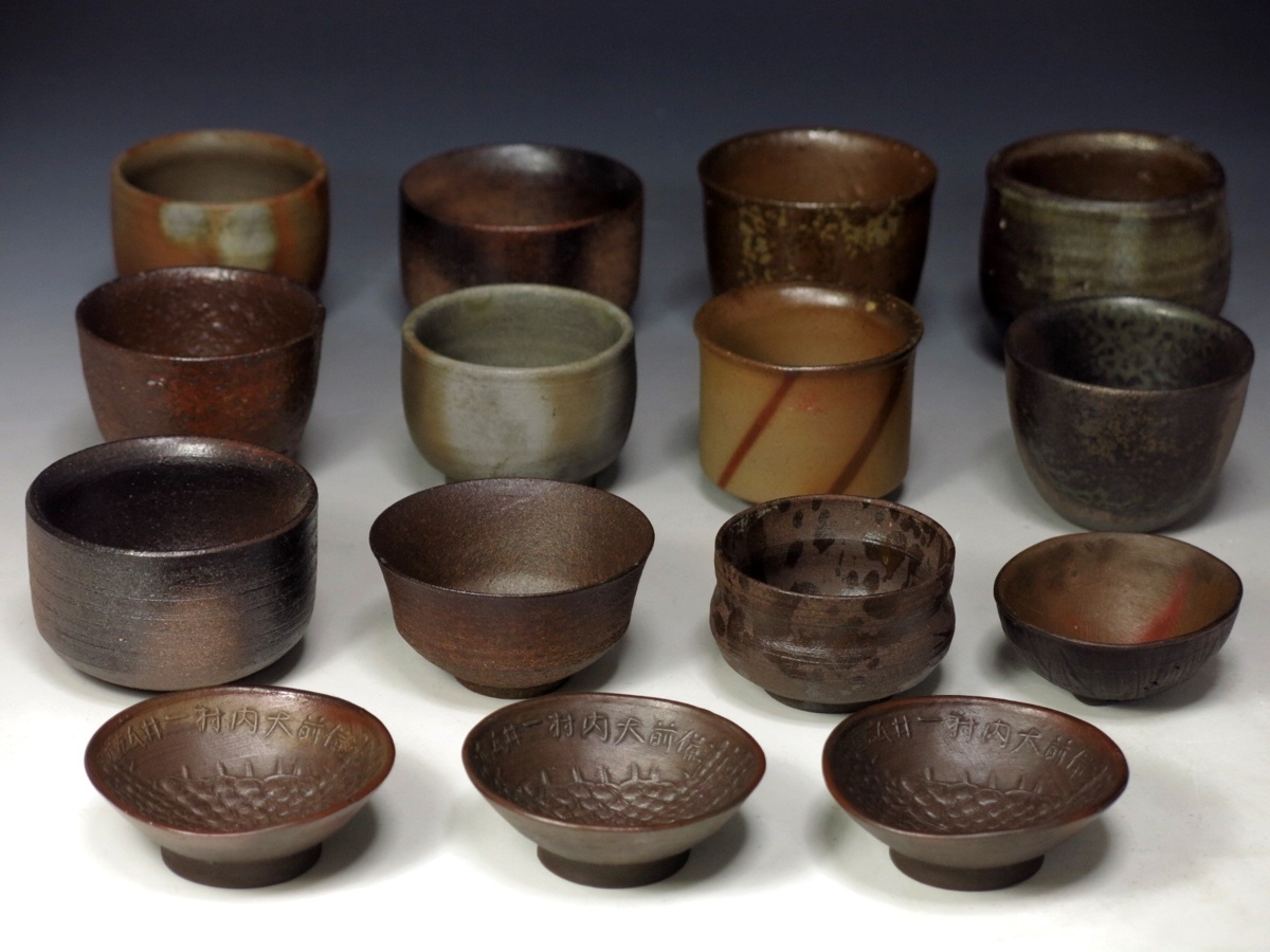 MG凛 美濃展】『瀧口喜兵爾』 瀬戸黒茶碗 共箱 共布 師：加藤十右衛門