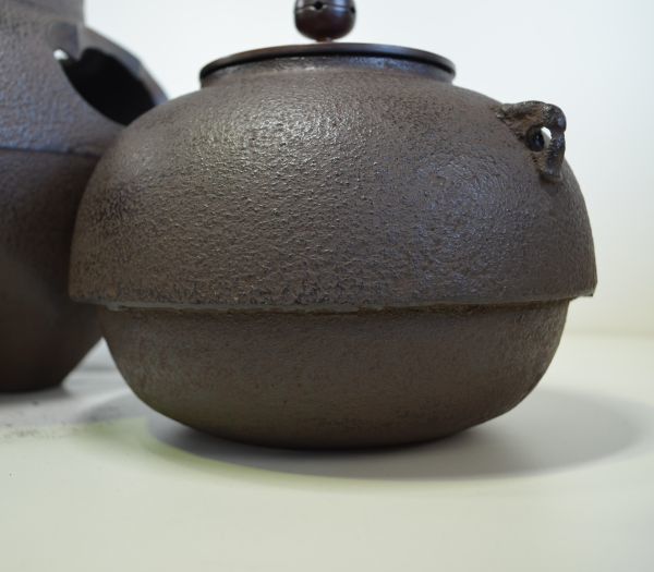 鉄瓶・茶釜風炉釜鬼面風炉30センチ