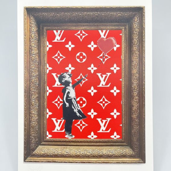 DEATH NYC 世界限定100枚 アートポスター Banksy バンクシー 風船と