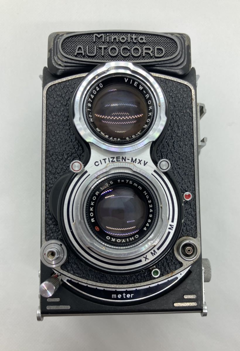 ミノルタオートコード MINORUTA AUTO CORD 二眼レフカメラ レンズ