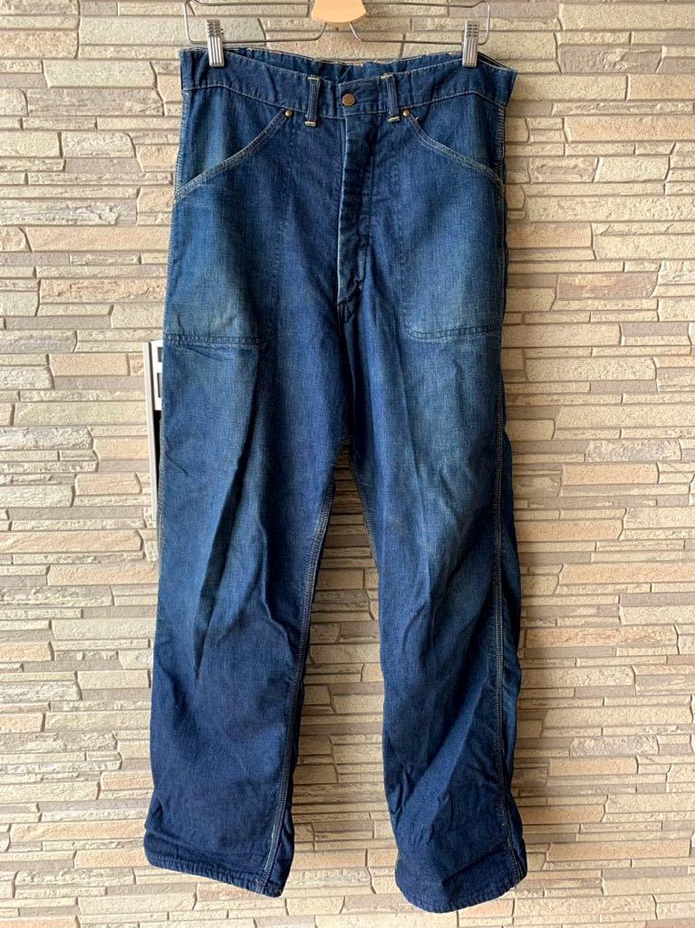 50s vintage デニム ペインターパンツ 股リベ 大戦 キッズ スタッズ
