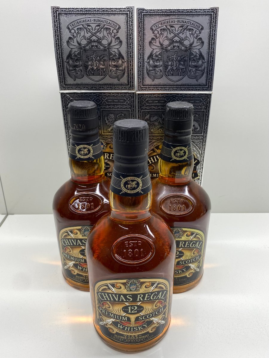 未開栓 3本まとめ CHIVAS REGAL 12 PREMIUM SCOTCH WHISKY シーバス