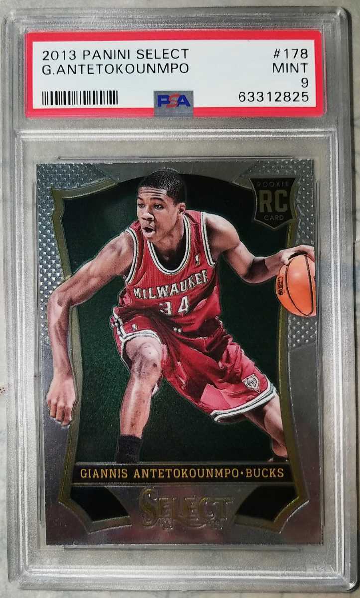 NBA Giannis Antetokounmpo ルーキーRC PSA 9