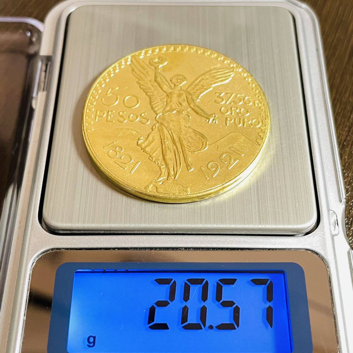 古銭メキシココイン勝利の女神50ペソ金貨1821／1921詳細不明