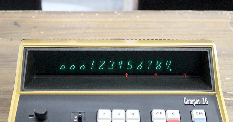 SHARP COMPET CS-1118 蛍光表示管式卓上電卓 - 書き溜め space