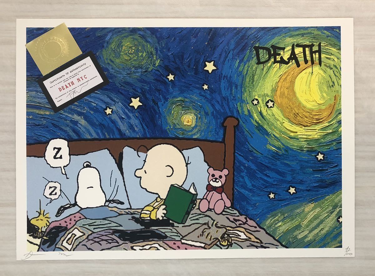 限定100枚】death nyc ポスター SNOOPY スヌーピー ウッドストック